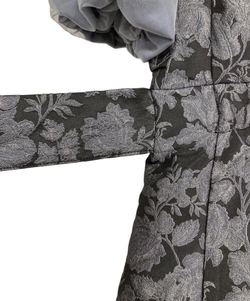 DazzliN（ダズリン）DazzliN (ダズリン) シアーベールジャガードワンピース ブラック サイズ:Sの古着・服飾アイテム