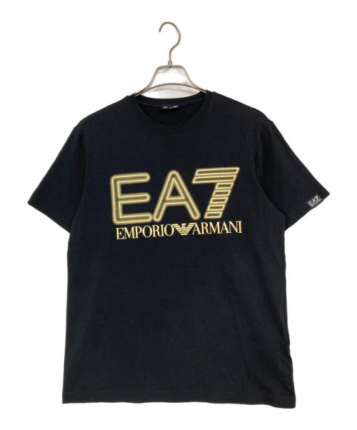 EA7（イーエーセブン）EA7 (イーエーセブン) プリントTシャツ ブラック サイズ:Lの古着・服飾アイテム