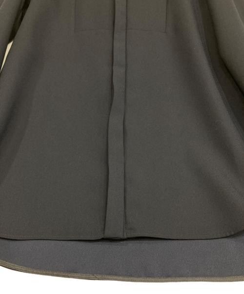 icB（アイシービー）icB (アイシービー) FluidBackSatin シャツブラウス ネイビー サイズ:2(7)の古着・服飾アイテム