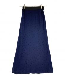 NOLLEY'S（ノーリーズ）の古着「ドットスカート」｜ネイビー