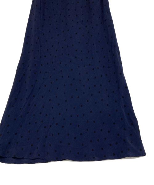 NOLLEY'S（ノーリーズ）NOLLEY'S (ノーリース) ドットスカート ネイビー サイズ:36の古着・服飾アイテム