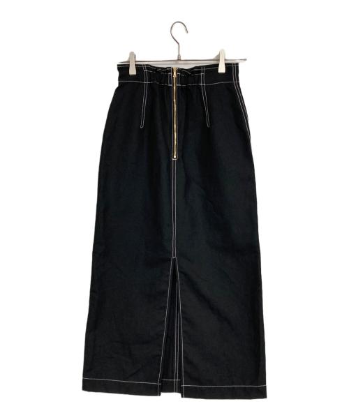 DRESSTERIOR（ドレステリア）DRESSTERIOR (ドレステリア) リネンブレンドタイトスカート ブラック サイズ:36の古着・服飾アイテム