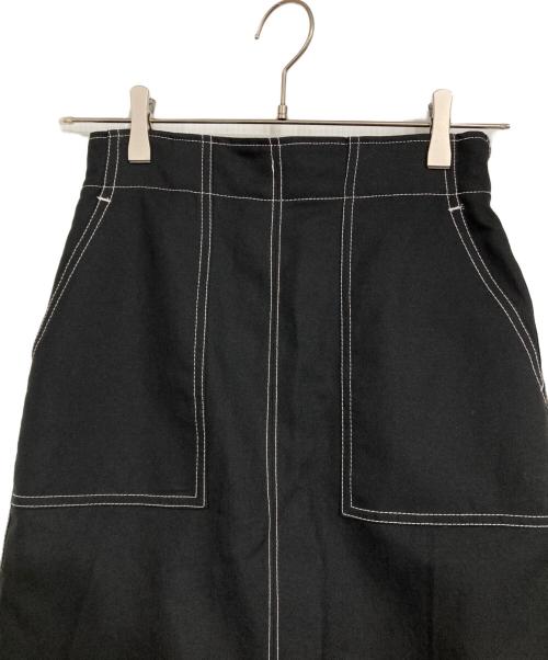 DRESSTERIOR（ドレステリア）DRESSTERIOR (ドレステリア) リネンブレンドタイトスカート ブラック サイズ:36の古着・服飾アイテム