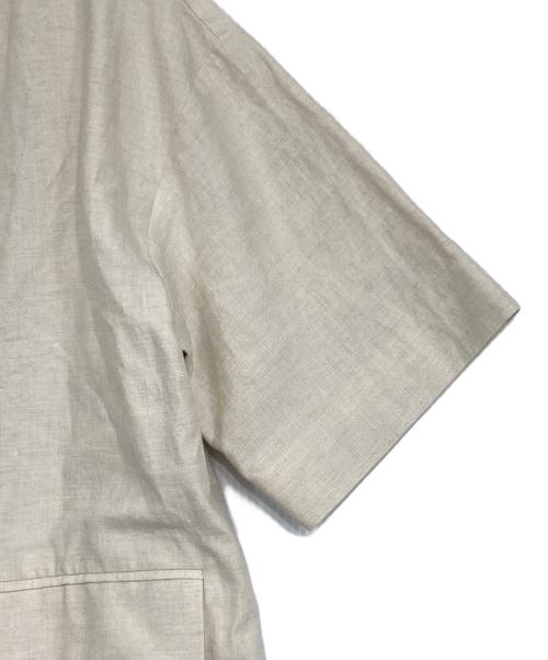 IENA（イエナ）IENA (イエナ) リネン混ハーフスリーブジャケット ベージュ サイズ:記載なしの古着・服飾アイテム