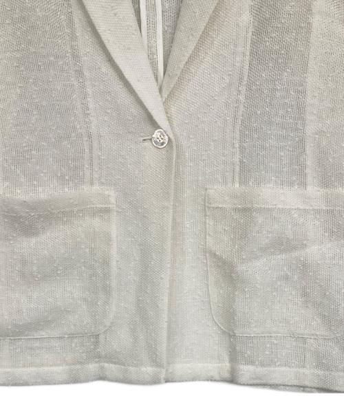 NOLLEY'S sophi（ノーリーズソフィー）NOLLEY'S sophi (ノーリーズソフィー) フラッグカラミテーラードジャケット ホワイト サイズ:36の古着・服飾アイテム