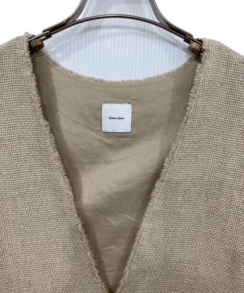 Spick and Span（スピック＆スパン）Spick and Span (スピック＆スパン) リネンツイードベスト ベージュ サイズ:表記無しの古着・服飾アイテム