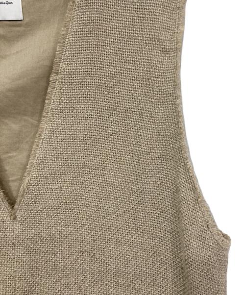 Spick and Span（スピック＆スパン）Spick and Span (スピック＆スパン) リネンツイードベスト ベージュ サイズ:表記無しの古着・服飾アイテム