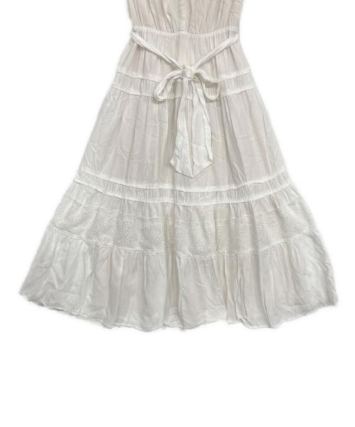 HER LIP TO（ハーリップトゥ）Her lip to (ハーリップトゥ) Scala Lace-Trimmed Dress ホワイト サイズ:Mの古着・服飾アイテム