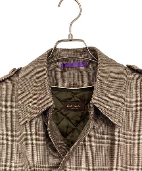 Paul Smith COLLECTION（ポールスミス コレクション）Paul Smith COLLECTION (ポールスミス コレクション) ライナー付ステンカラーコート ブラウン サイズ:Lの古着・服飾アイテム