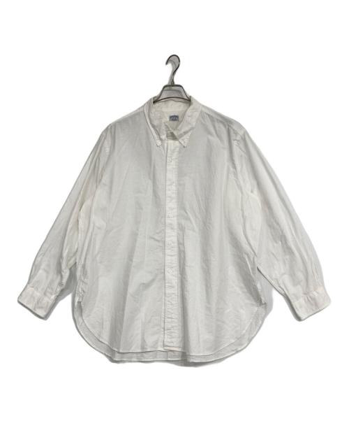 BROOKS BROTHERS（ブルックスブラザーズ）BROOKS BROTHERS (ブルックスブラザーズ) N.HOOLYWOOD (エヌ ハリウッド) POLO COLLAR SHIRT ホワイト サイズ:18-34の古着・服飾アイテム