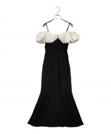 Resexxy（リゼクシー）の古着「バルーンヘムマーメイドワンピース」｜ホワイト×ブラック