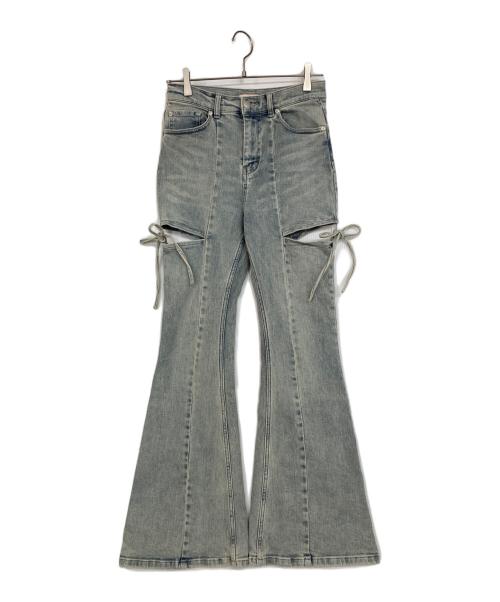 Resexxy（リゼクシー）RESEXXY (リゼクシー) カットアウトリボンデニムパンツ インディゴ サイズ:Mの古着・服飾アイテム