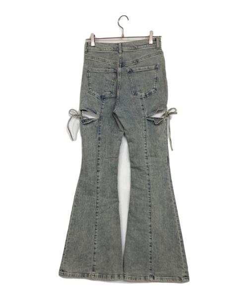 Resexxy（リゼクシー）RESEXXY (リゼクシー) カットアウトリボンデニムパンツ インディゴ サイズ:Mの古着・服飾アイテム