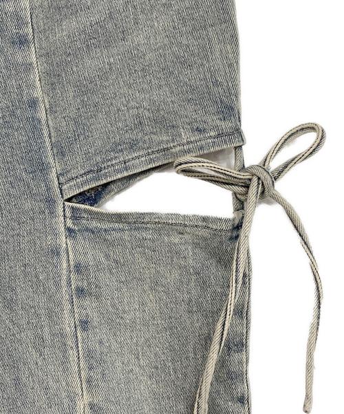 Resexxy（リゼクシー）RESEXXY (リゼクシー) カットアウトリボンデニムパンツ インディゴ サイズ:Mの古着・服飾アイテム