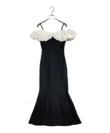 Resexxy（リゼクシー）の古着「バルーンヘムマーメイドワンピース」｜ホワイト×ブラック