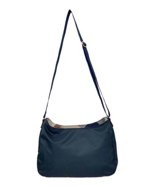 BLUE LABEL CRESTBRIDGE（ブルーレーベルクレストブリッジ）BLUE LABEL CRESTBRIDGE (ブルーレーベルクレストブリッジ) ナイロンワンショルダーバッグ ネイビーの古着・服飾アイテム