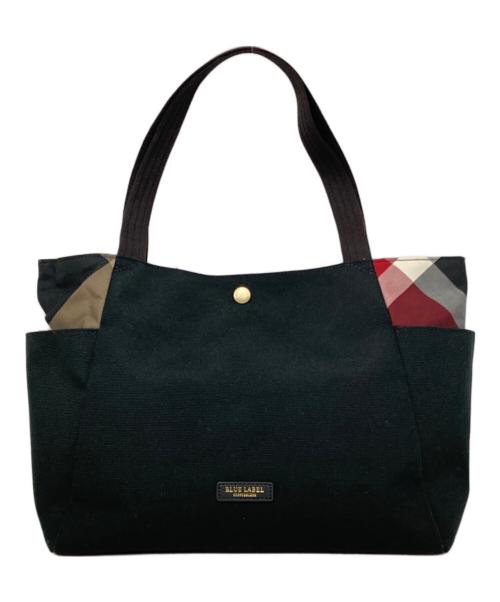 BLUE LABEL CRESTBRIDGE（ブルーレーベルクレストブリッジ）BLUE LABEL CRESTBRIDGE (ブルーレーベルクレストブリッジ) トートバッグ ブラックの古着・服飾アイテム