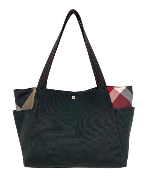 BLUE LABEL CRESTBRIDGE（ブルーレーベルクレストブリッジ）BLUE LABEL CRESTBRIDGE (ブルーレーベルクレストブリッジ) トートバッグ ブラックの古着・服飾アイテム