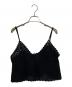 Spick and Span（スピックアンドスパン）の古着「クロシェニットキャミソール」｜ブラック