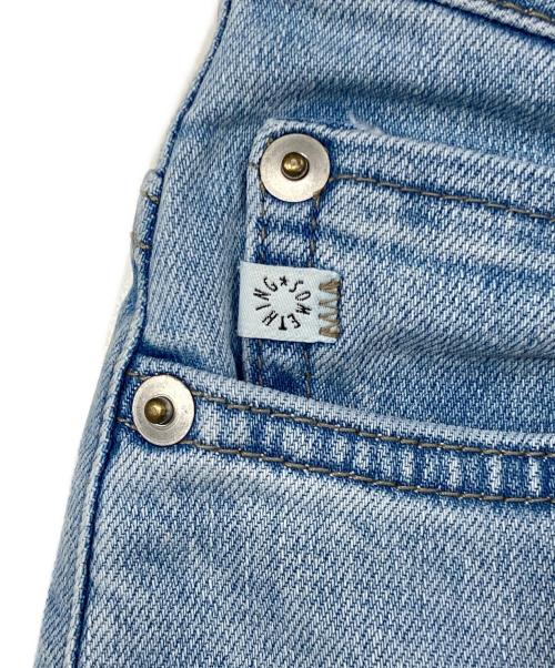 Something（サムシング）Something (サムシング) LISA ワイドデニムパンツ インディゴ サイズ:Mの古着・服飾アイテム