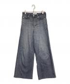 Somethingサムシング）の古着「LISA ワイドデニムパンツ」｜グレー