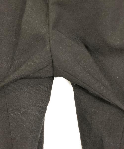 FRAMeWORK（フレームワーク）FRAMeWORK (フレームワーク) リネンライククロスタックパンツ ブラック サイズ:38の古着・服飾アイテム