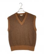 MARGARET HOWELLマーガレットハウエル）の古着「カシミヤ混ニットベスト」｜ブラウン