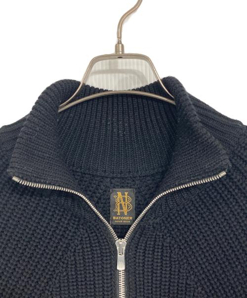 BATONER（バトナ―）BATONER (バトナ―) シグネチャー ドライバーズ ニット ブラック サイズ:2の古着・服飾アイテム