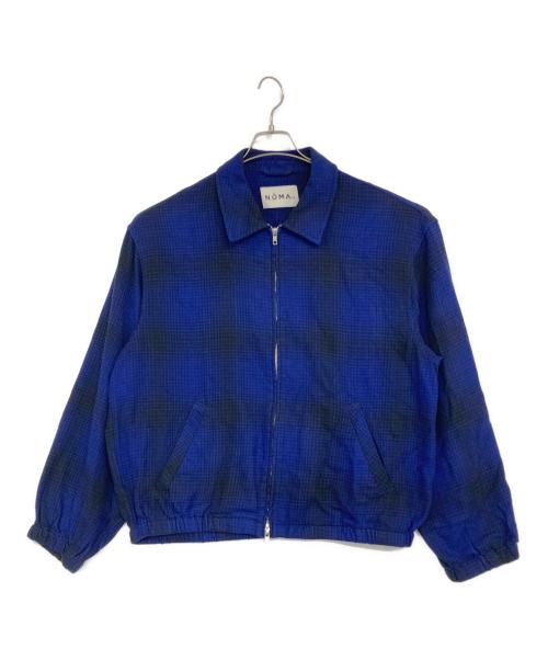 NOMA t.d.（ノーマティーディー）NOMA t.d. (ノーマティーディー) チェックジップジャケット ネイビー サイズ:3の古着・服飾アイテム
