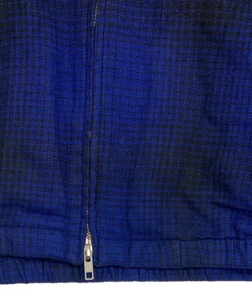 NOMA t.d.（ノーマティーディー）NOMA t.d. (ノーマティーディー) チェックジップジャケット ネイビー サイズ:3の古着・服飾アイテム