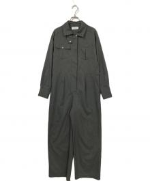 ATTISESSION（アティセッション）の古着「スタンドカラー ジャンプスーツ」｜グレー