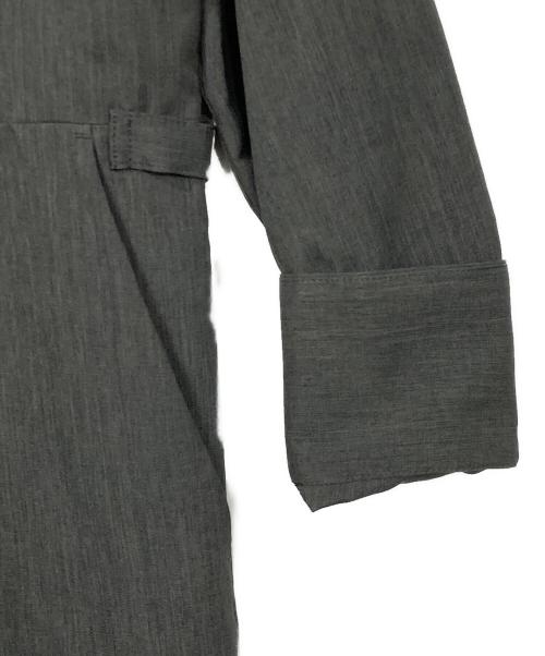 ATTISESSION（アティセッション）ATTISESSION (アティセッション) スタンドカラー ジャンプスーツ グレー サイズ:38の古着・服飾アイテム