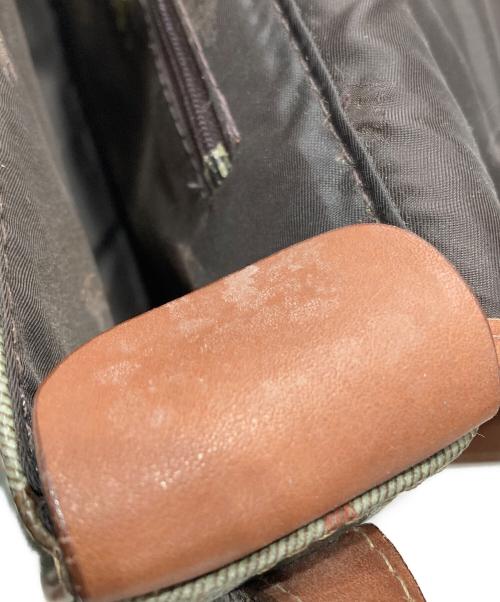 Burberry's（バーバリーズ）Burberry's (バーバリーズ) シャドーホースフラップショルダーバッグ ブラウン×グリーンの古着・服飾アイテム