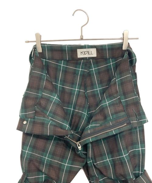 KIDILL（キディル）KIDILL (キディル) CHAOS BONDAGE PANTS グリーン サイズ:44の古着・服飾アイテム