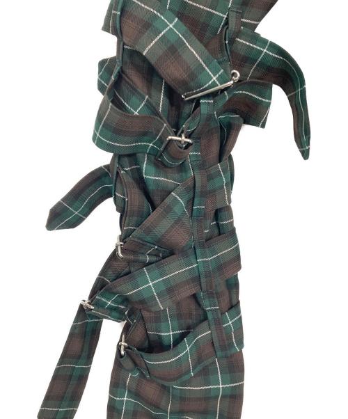 KIDILL（キディル）KIDILL (キディル) CHAOS BONDAGE PANTS グリーン サイズ:44の古着・服飾アイテム