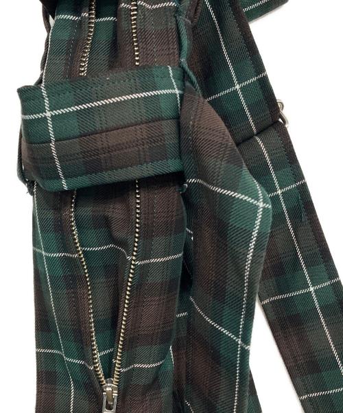 KIDILL（キディル）KIDILL (キディル) CHAOS BONDAGE PANTS グリーン サイズ:44の古着・服飾アイテム