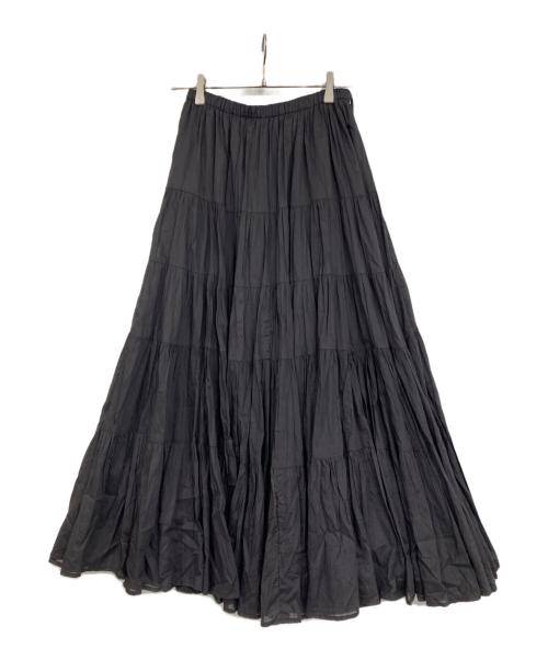 Spick and Span（スピックアンドスパン）Spick and Span (スピックアンドスパン) HYU 100/ボイルティアードスカート グレー サイズ:36の古着・服飾アイテム