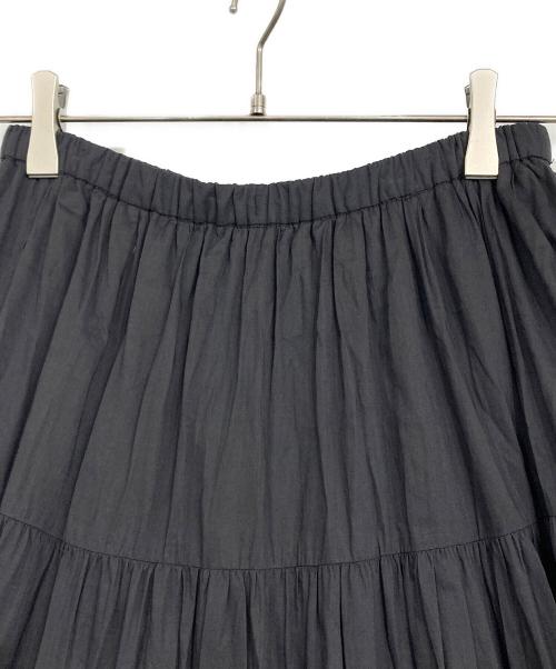 Spick and Span（スピックアンドスパン）Spick and Span (スピックアンドスパン) HYU 100/ボイルティアードスカート グレー サイズ:36の古着・服飾アイテム