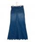 AP STUDIO (エーピーストゥディオ) ヘムカットデニムスカート インディゴ サイズ:SIZE 34：7000円