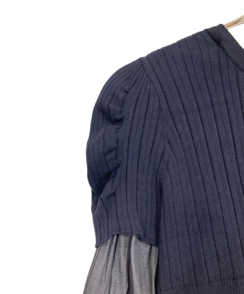 CELFORD（セルフォード）CELFORD (セルフォード) レイヤードニットプルオーバー ネイビー サイズ:SIZE 36の古着・服飾アイテム