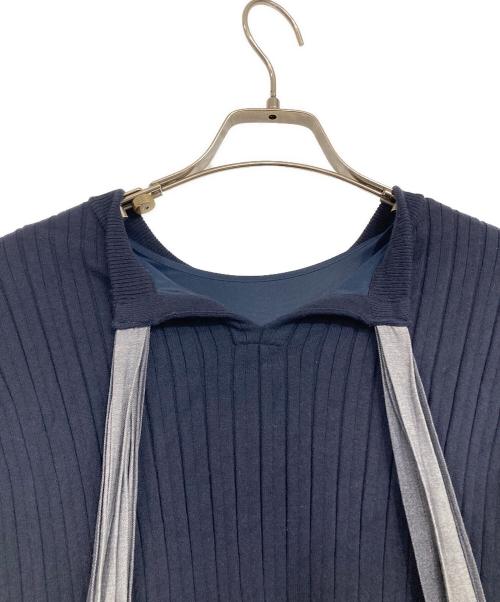 CELFORD（セルフォード）CELFORD (セルフォード) レイヤードニットプルオーバー ネイビー サイズ:SIZE 36の古着・服飾アイテム