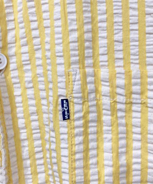 LEVI'S（リーバイス）LEVI'S (リーバイス) シアサッカーシャツ イエロー サイズ:Lの古着・服飾アイテム