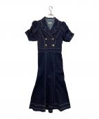 Resexxyリゼクシー）の古着「ギャザーデザインマーメイドワンピース」｜インディゴ