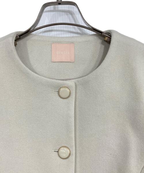 Resexxy（リゼクシー）Resexxy (リゼクシー) ヘムファーシャイニーブルゾン ベージュ サイズ:Fの古着・服飾アイテム