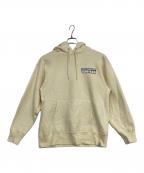 goat×BEDWIN &THE HEARTBREAKERSゴート×ベドウィンアンドザ ハートブレイカーズ）の古着「L/S HOODED SWEAT ‘SLICE PIZZA’」｜イエロー