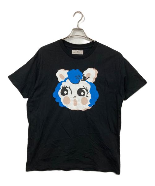 Vivienne Westwood（ヴィヴィアンウエストウッド）Vivienne Westwood (ヴィヴィアンウエストウッド) Molly プリントTシャツ ブラック サイズ:Lの古着・服飾アイテム