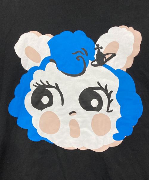 Vivienne Westwood（ヴィヴィアンウエストウッド）Vivienne Westwood (ヴィヴィアンウエストウッド) Molly プリントTシャツ ブラック サイズ:Lの古着・服飾アイテム