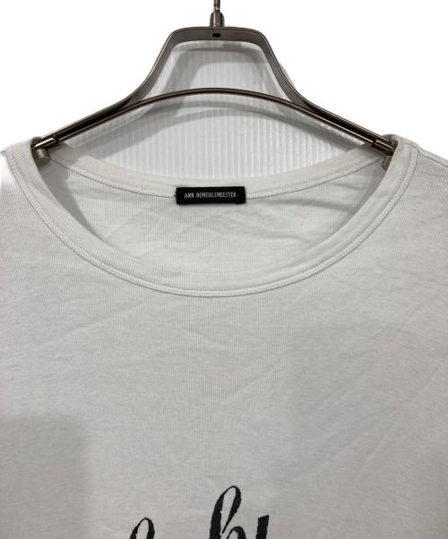 ANN DEMEULEMEESTER（アンドゥムルメステール）ANN DEMEULEMEESTER (アンドゥムルメステール) BAPTIST STANDARD T-SHIRT ホワイト サイズ:46の古着・服飾アイテム