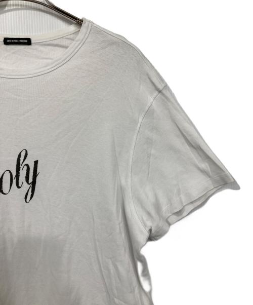 ANN DEMEULEMEESTER（アンドゥムルメステール）ANN DEMEULEMEESTER (アンドゥムルメステール) BAPTIST STANDARD T-SHIRT ホワイト サイズ:46の古着・服飾アイテム