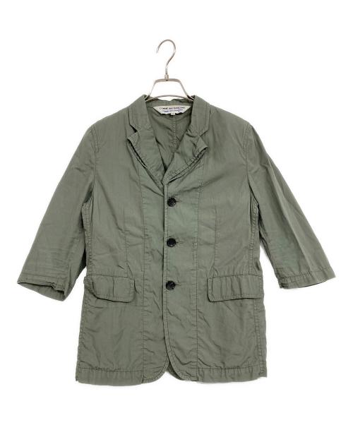 COMME des GARCONS COMME des GARCONS（コムデギャルソン コムデギャルソン）COMME des GARCONS COMME des GARCONS (コムデギャルソン コムデギャルソン) 半袖ドッキングジャケット グリーン サイズ:SIZE Mの古着・服飾アイテム